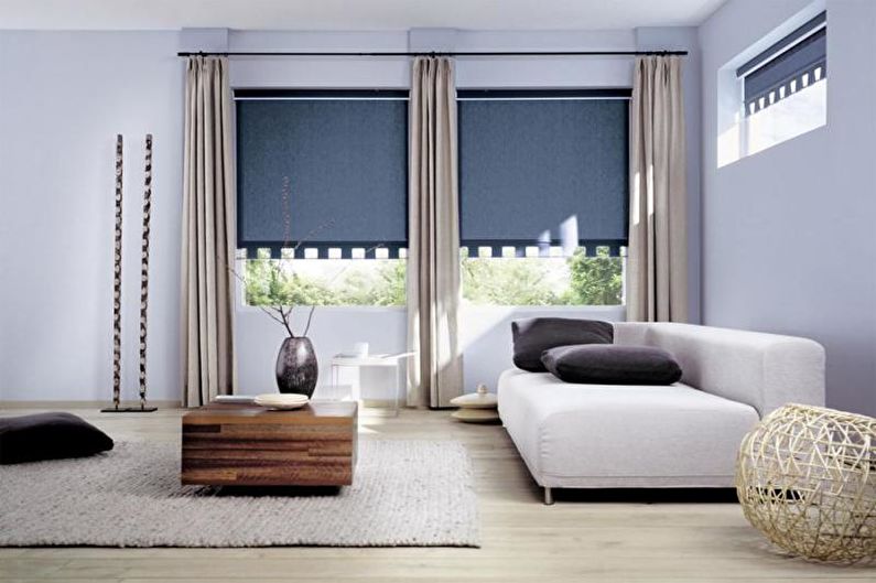 Design curtains for the living room - photo