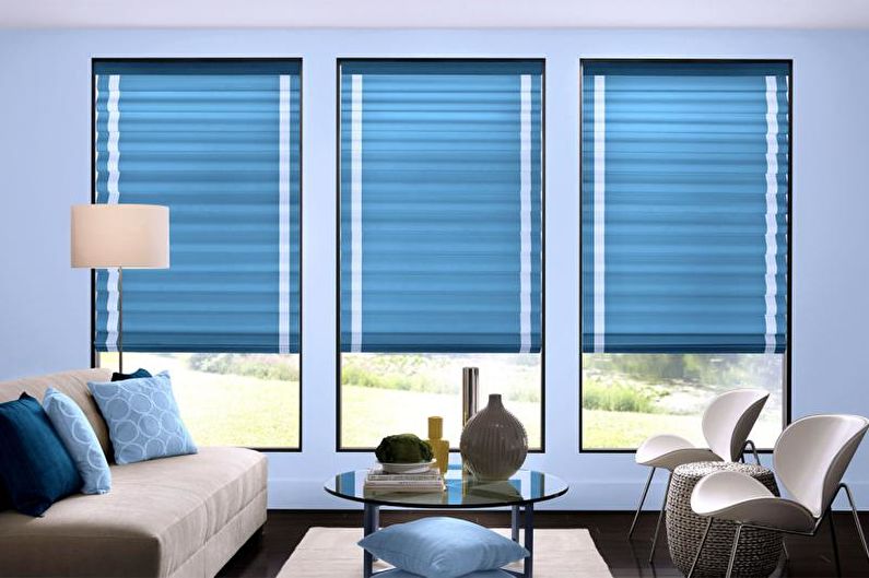 Design curtains for the living room - photo