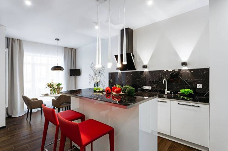 Black and White Kitchen Design - Color Combinations