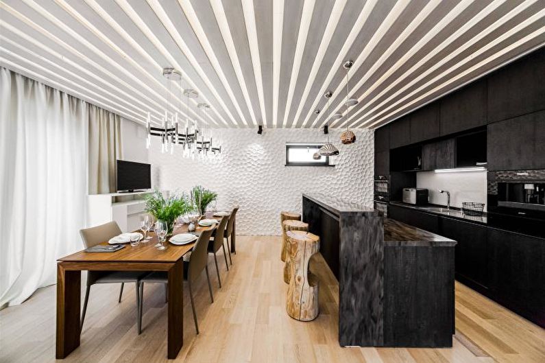 Black and White Kitchen Design - Wall Decoration