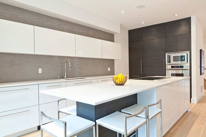 Cuisine beige high-tech - Design d'intérieur