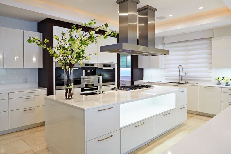 Cuisine beige high-tech - Design d'intérieur