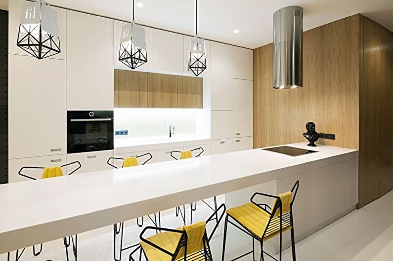 Conception de cuisine de haute technologie - Finition de plafond