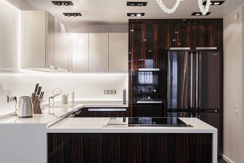 Design d'intérieur de cuisine high-tech - photo