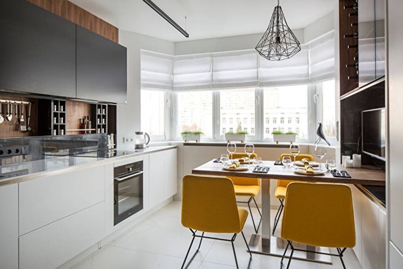 Design d'intérieur de cuisine high-tech - photo