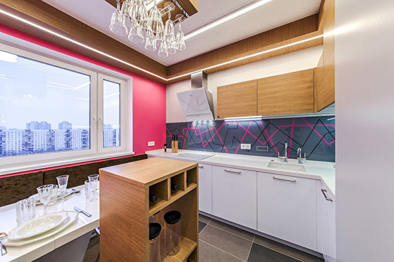 Design d'intérieur de cuisine high-tech - photo