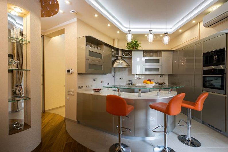 Design d'intérieur de cuisine high-tech - photo