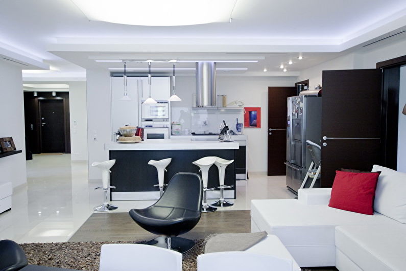 Design d'intérieur de cuisine high-tech - photo