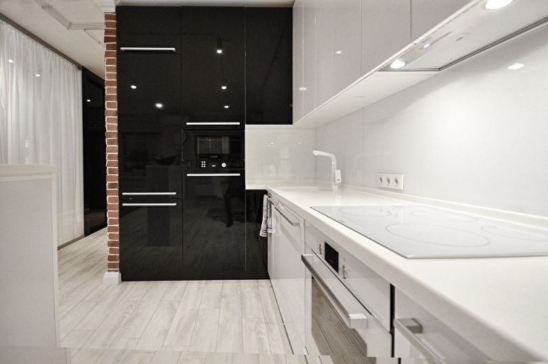 Design d'intérieur de cuisine high-tech - photo