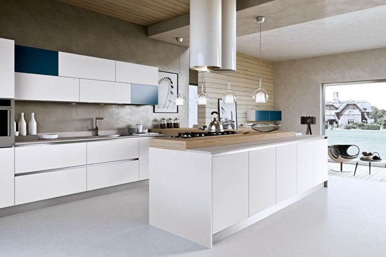 Design d'intérieur de cuisine high-tech - photo