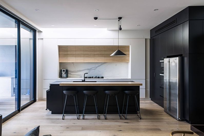 Design d'intérieur de cuisine high-tech - photo