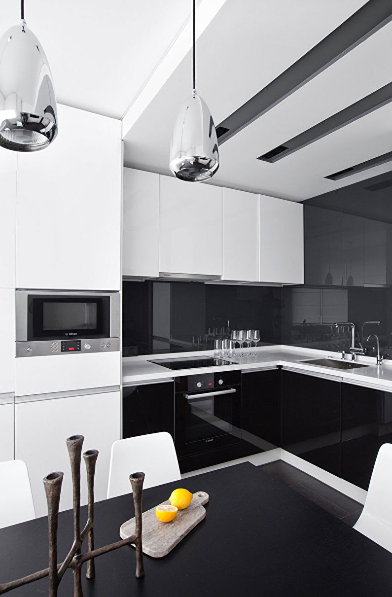 Design d'intérieur de cuisine high-tech - photo
