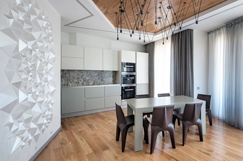 Design d'intérieur de cuisine high-tech - photo