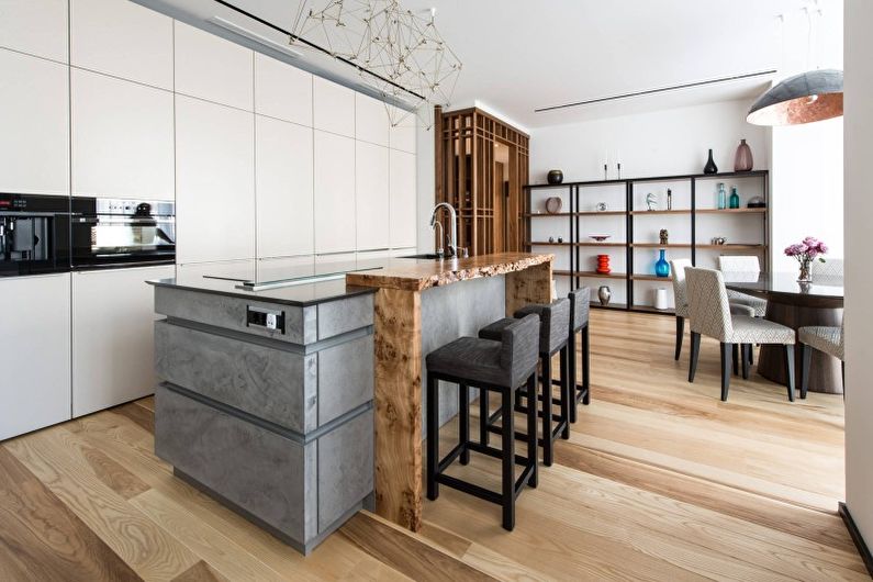 Design d'intérieur de cuisine high-tech - photo