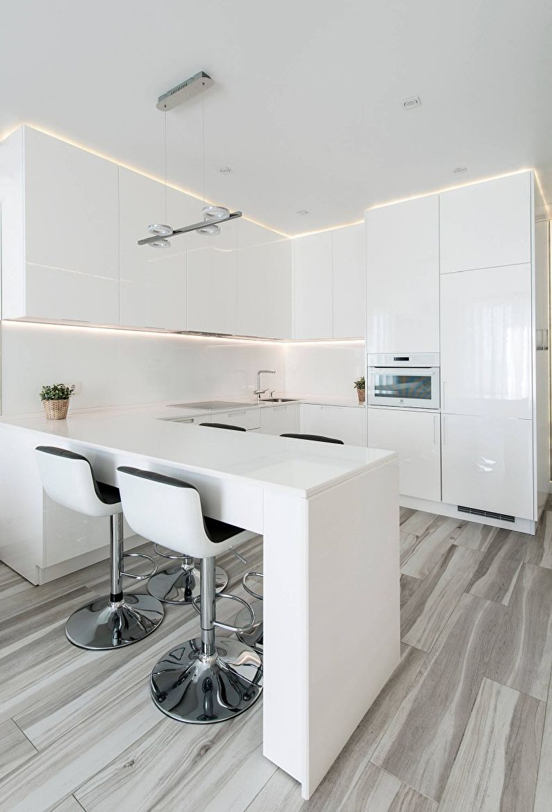 Design d'intérieur de cuisine high-tech - photo