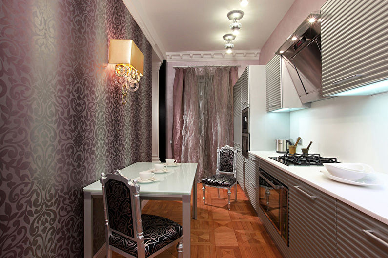 Purple Art Deco Kitchen - Interior Design