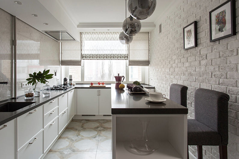 Small Kitchen in Art Deco Style - Interior Design