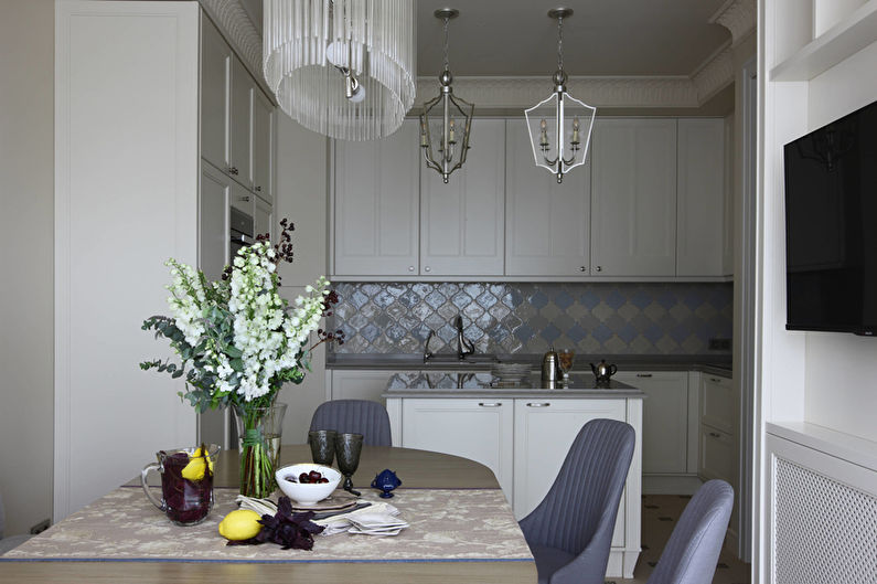 Small Kitchen in Art Deco Style - Interior Design