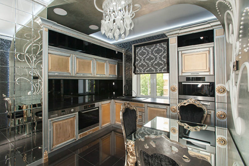 Interior design kitchen in the style of art deco - photo