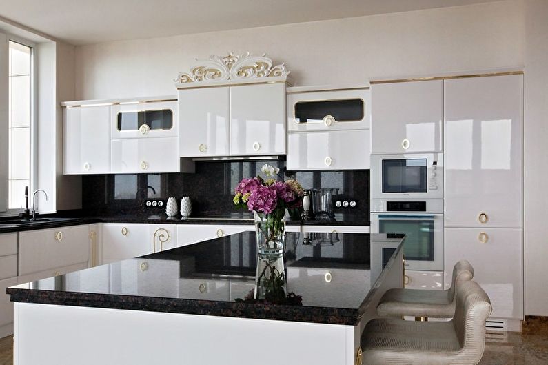 Interior design kitchen in the style of art deco - photo