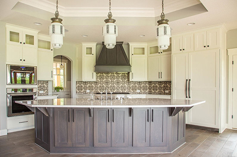 Interior design kitchen in the style of art deco - photo