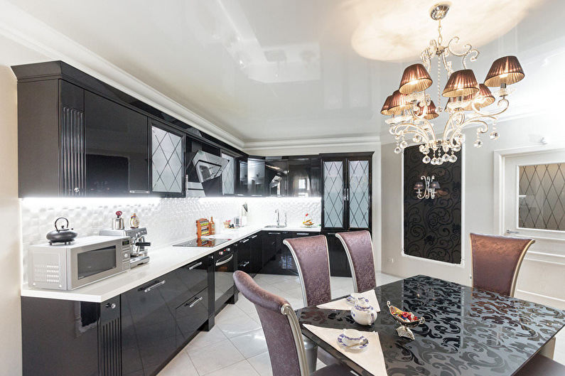 Interior design kitchen in the style of art deco - photo