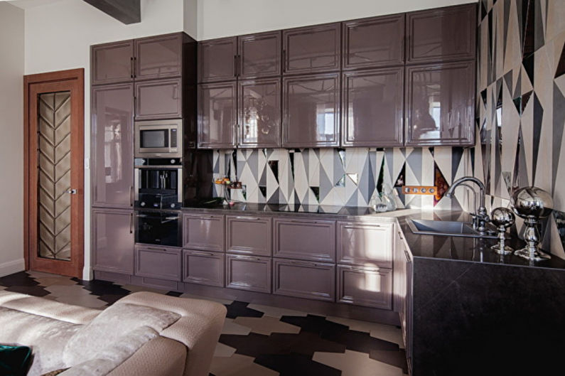 Interior design kitchen in the style of art deco - photo