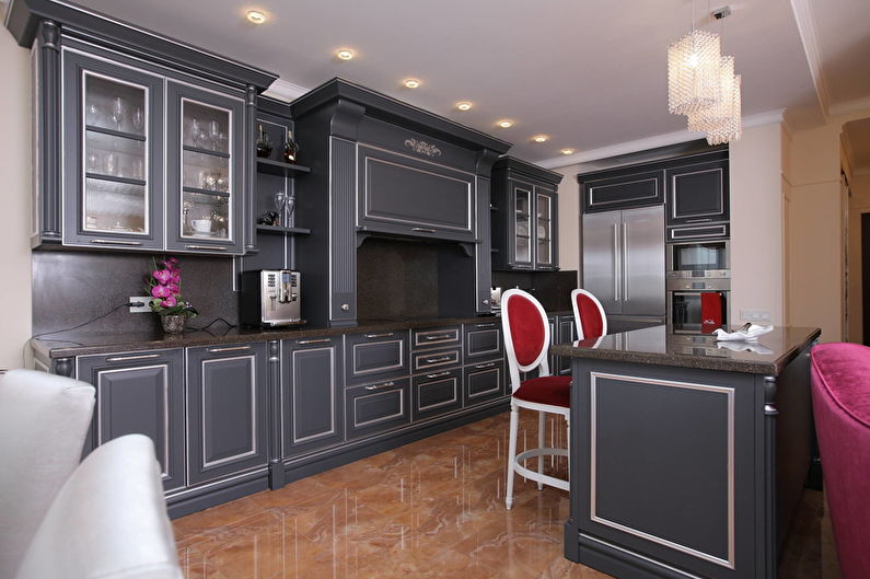 Interior design kitchen in the style of art deco - photo