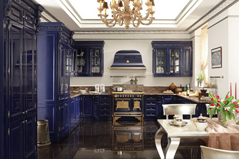 Interior design kitchen in the style of art deco - photo