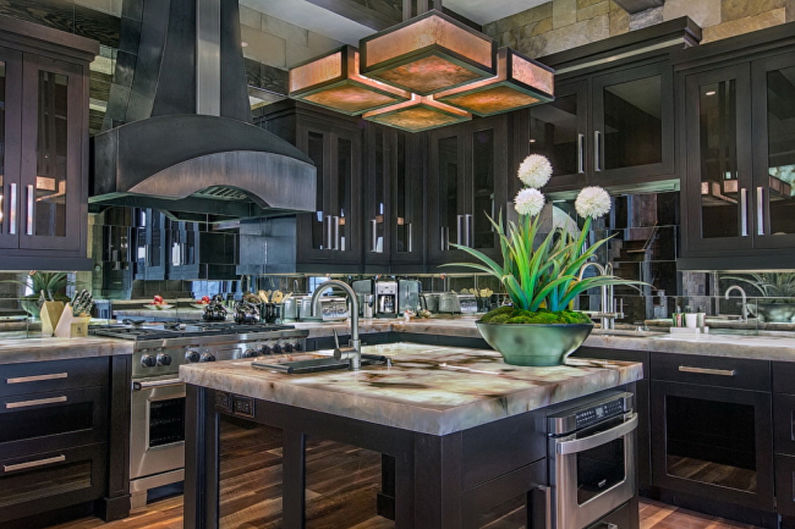 Interior design kitchen in the style of art deco - photo