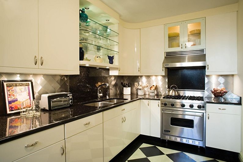 Interior design kitchen in the style of art deco - photo