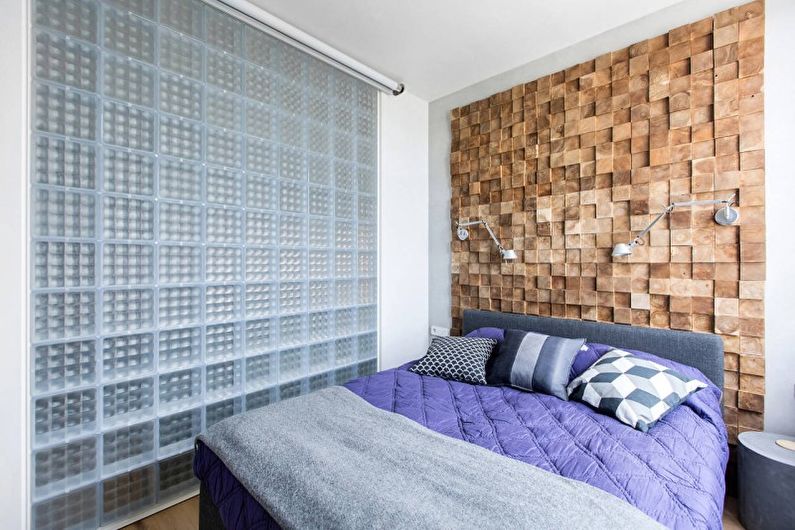 Bedroom - Design of an apartment in the style of minimalism