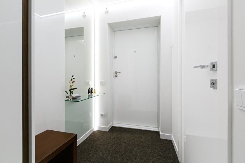 Hallway - Design of an apartment in the style of minimalism