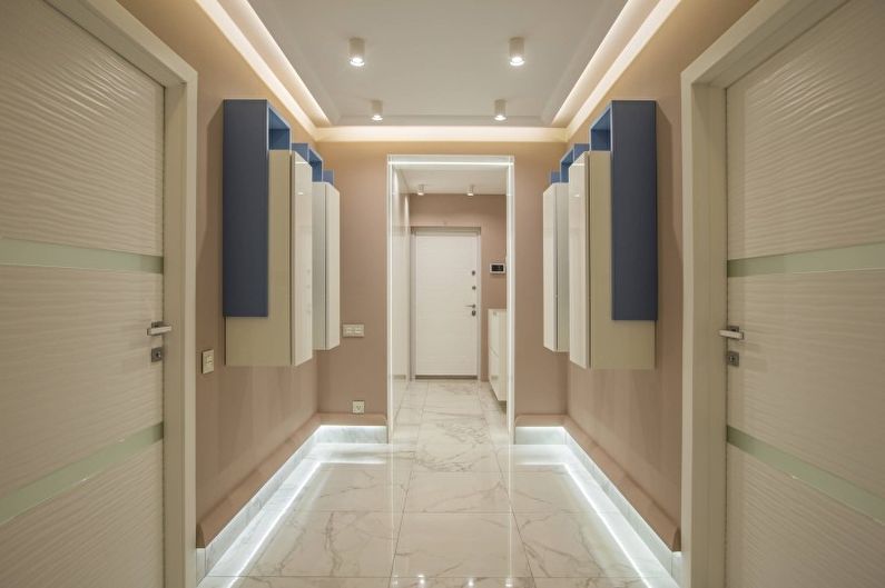 Hallway - Design of an apartment in the style of minimalism