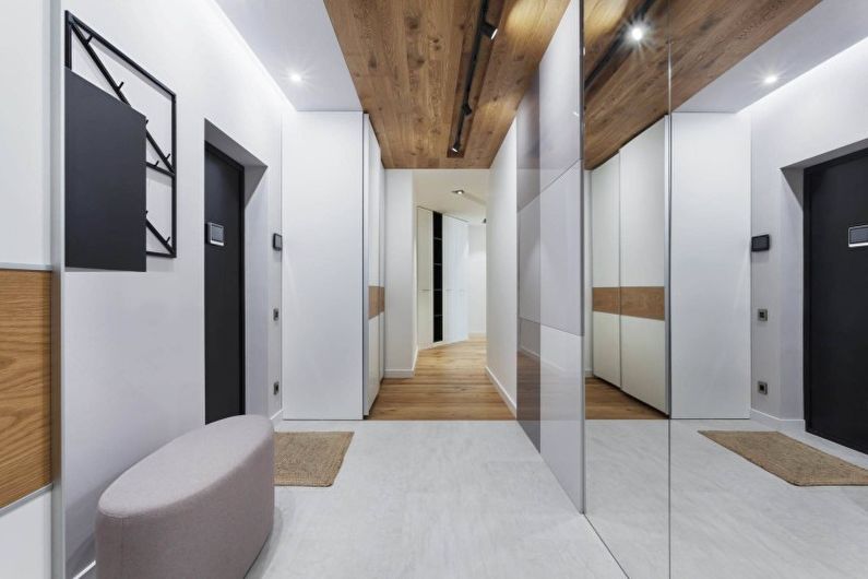 Hallway - Design of an apartment in the style of minimalism