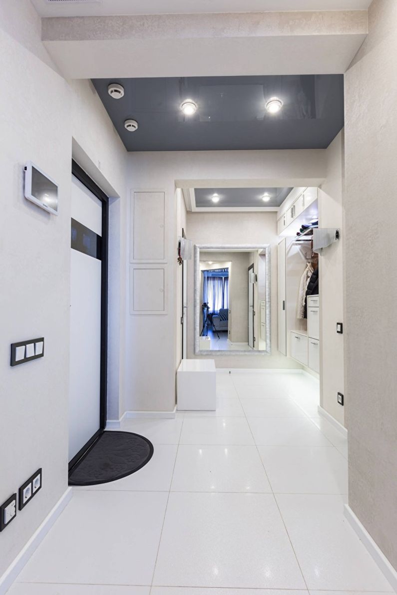 Hallway - Design of an apartment in the style of minimalism