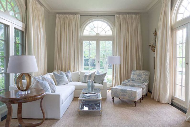 80+ design ideas for curtains for the living room (photo)