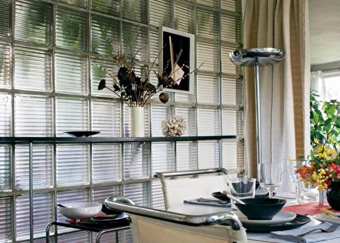 Glass blocks in the interior of the apartment: 85 photo ideas