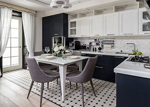 Kitchen design in the art deco style (90 photos)
