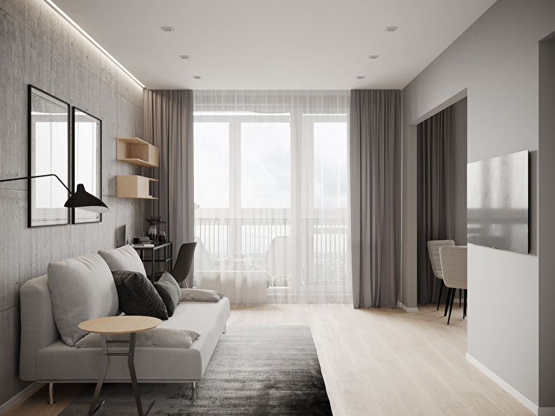 Studio Apartment for a Young Man, 38 m2 - photo 2