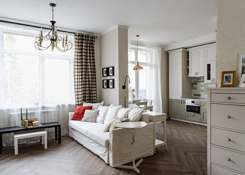 Interior of a small apartment in Novosibirsk