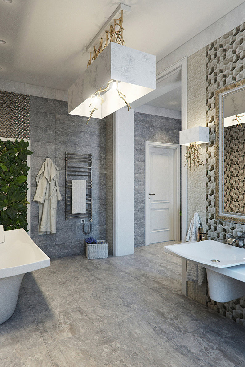 Tension of the Faces: Bathroom in a modern style - photo 2
