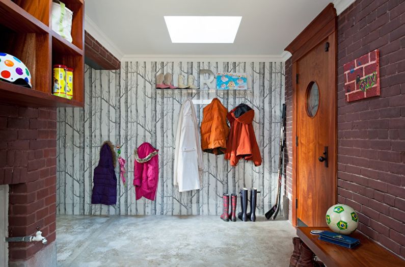 Eteinen tapetti loft-tyylillä - valokuva