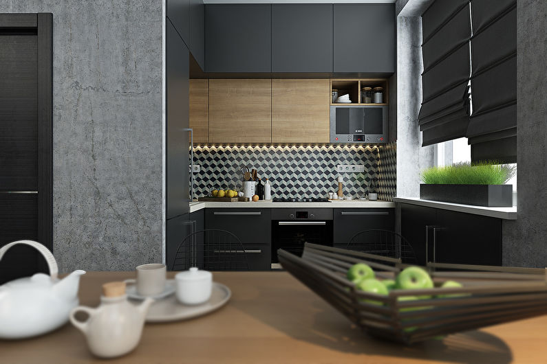 Stylish design of a studio apartment of 40 sq.m.