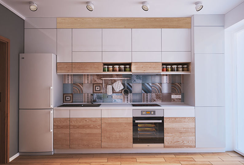 Modern one-room apartment of 40 sq.m. - Interior Design
