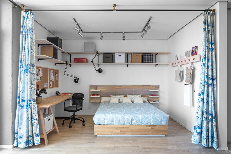 One-room apartment design 40 sq.m. in Kiev