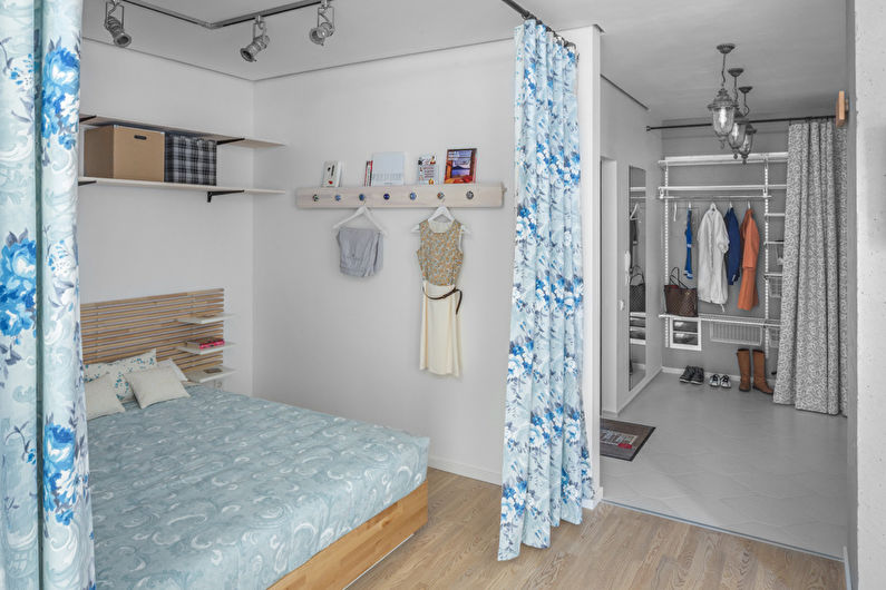 One-room apartment design 40 sq.m. in Kiev