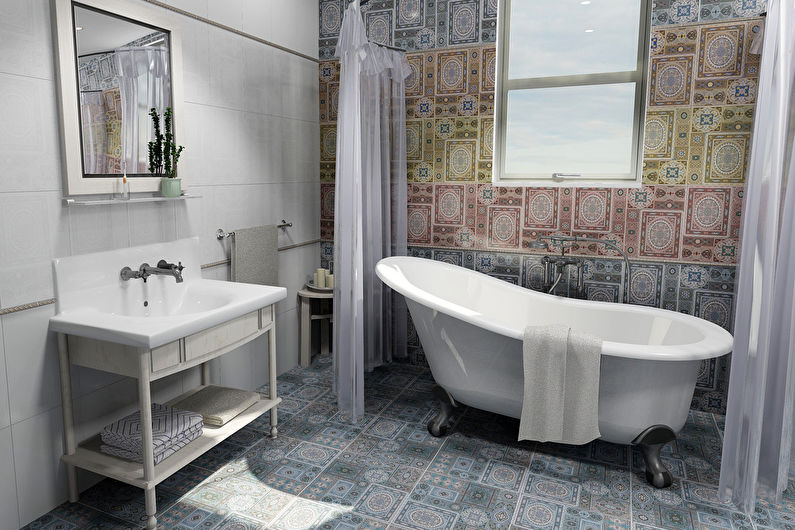 Materials for wall decoration in the bathroom - Ceramic tiles