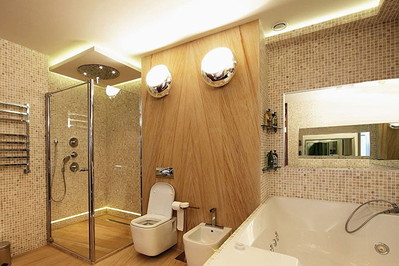 Materials for wall decoration in the bathroom - Ceramic tiles