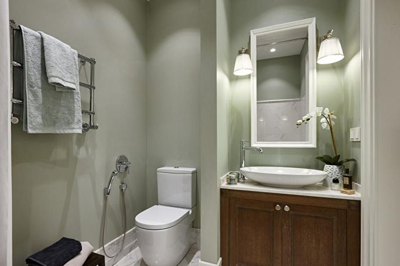 Materials for wall decoration in the bathroom - Paint